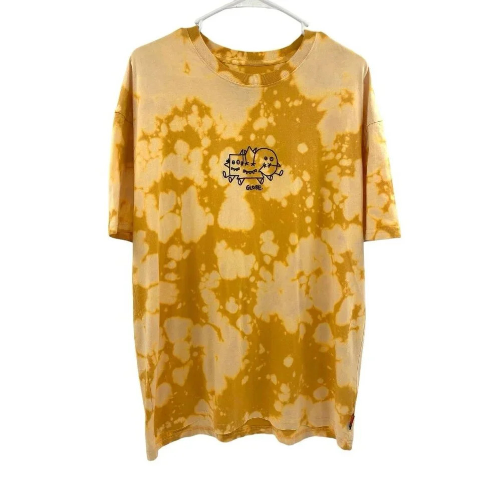 Globe Tie Dye Shirt Mens Medium Blue Mark Appleyard Skateboarding Skater Tee